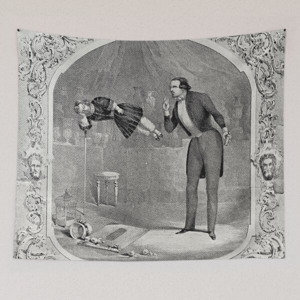 Item preview, Vintage antique Magic Magician Conjuring illusionist poster art designed and sold by Vintage Designs +.