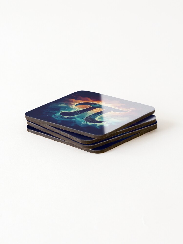 Thumbnail 4 of 5, Coasters (Set of 4), Pi designed and sold by GraphicsClub.