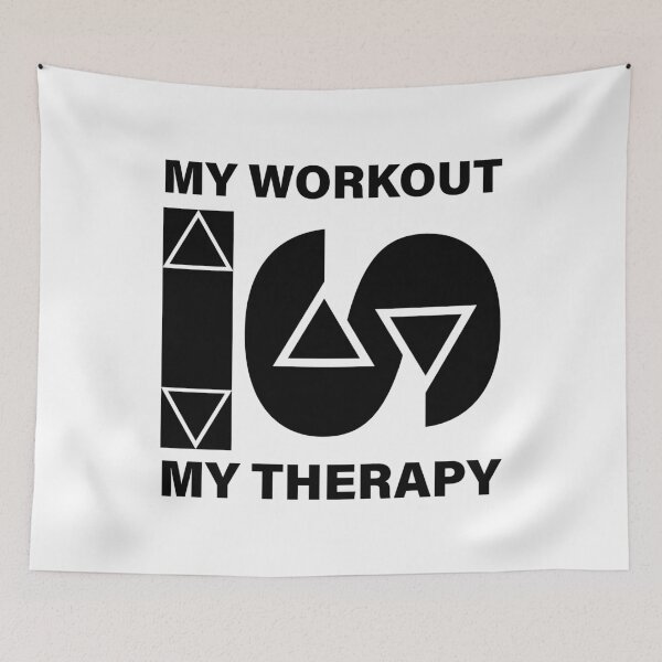 Item preview, My Workout Is My Therapy | Fitness Mental Health Gym Motivation Quote designed and sold by MONTRIS.