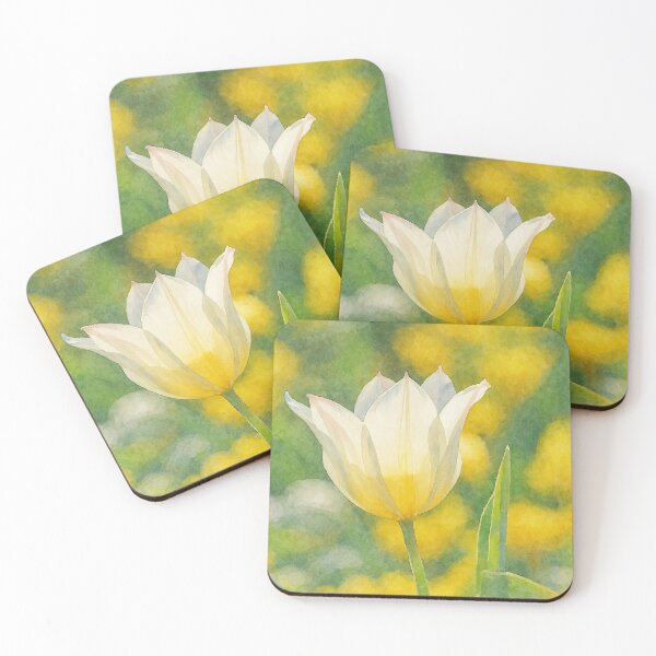 Item preview, Watercolor White Tulip  designed and sold by Pacika.