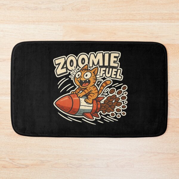 Item preview, Zoomie Fuel – Caffeine-Powered Cat on a Mission designed and sold by sekrecja.
