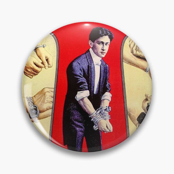 Item preview, Vintage Houdini Magic escapist poster art designed and sold by Vintage Designs +.