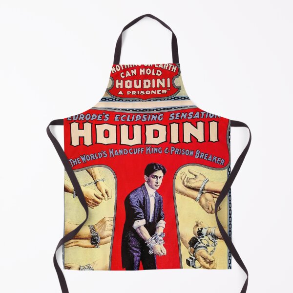 Item preview, Vintage Houdini Magic escapist poster art designed and sold by Vintage Designs +.