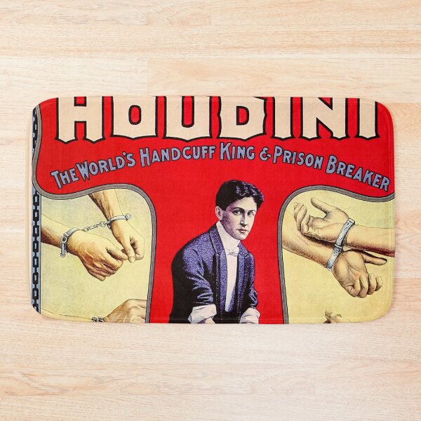 Item preview, Vintage Houdini Magic escapist poster art designed and sold by Vintage Designs +.
