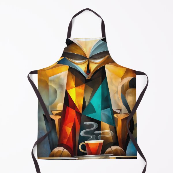 Item preview, Charming Cat – Cubist Philosopher with Coffee designed and sold by Moisky Art.