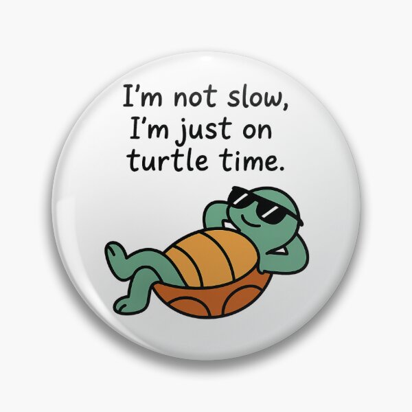 Item preview, Turtle Time – Funny Minimalist Chill Turtle Design designed and sold by Sara Raad.