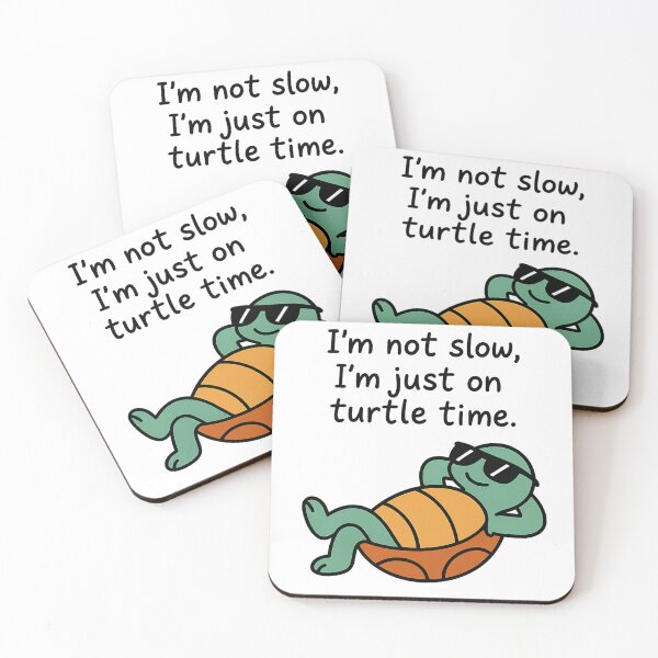 Item preview, Turtle Time – Funny Minimalist Chill Turtle Design designed and sold by Sara Raad.
