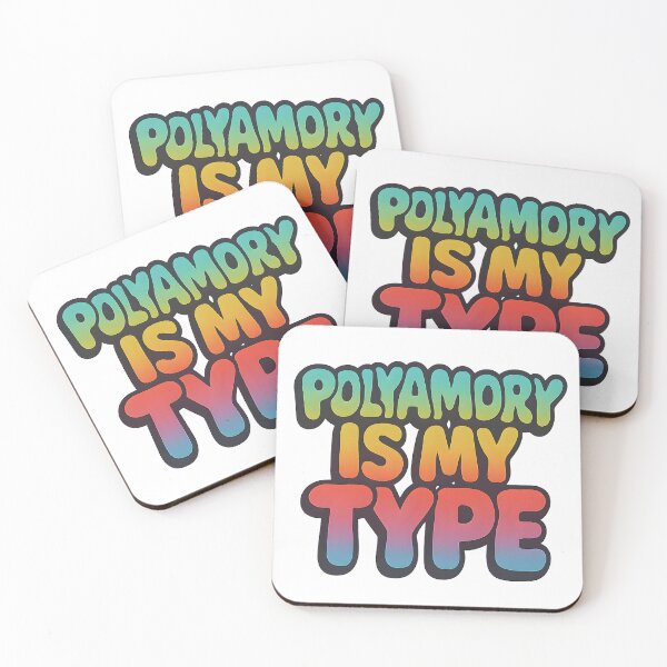 Item preview, Polyamory Is My Type – Pride Gradient Text designed and sold by Haus Of Sin.