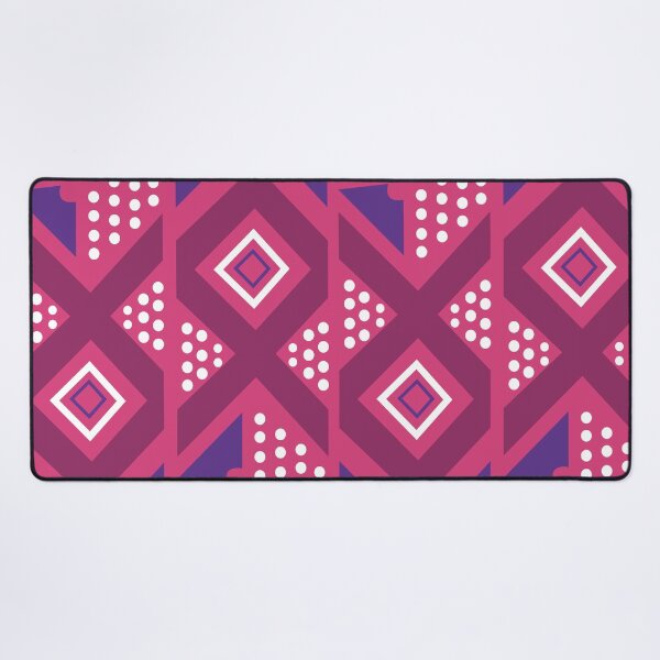 Item preview, Bogolan traditional African pink fabric designed and sold by Wolagno.