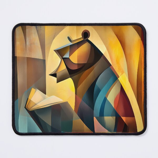 Item preview, Charming Bear – Cubist Reader in Deep Thought designed and sold by Moisky Art.