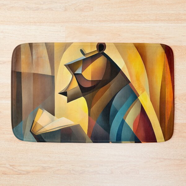 Item preview, Charming Bear – Cubist Reader in Deep Thought designed and sold by Moisky Art.
