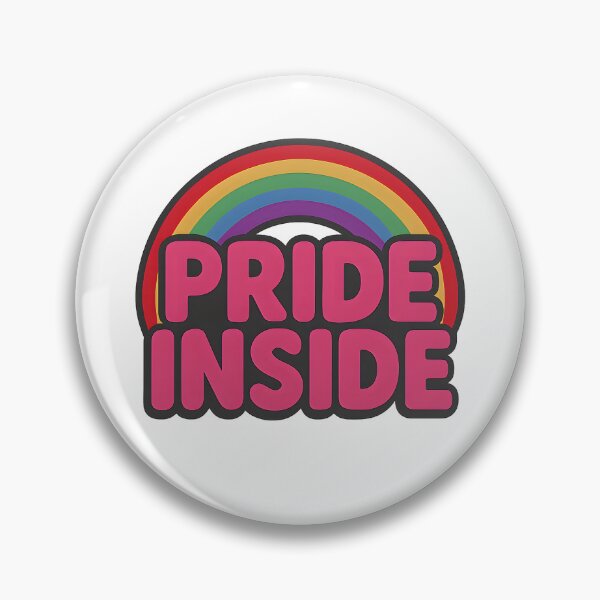 Item preview, Pride Inside – Rainbow Bold Text Art designed and sold by Haus Of Sin.