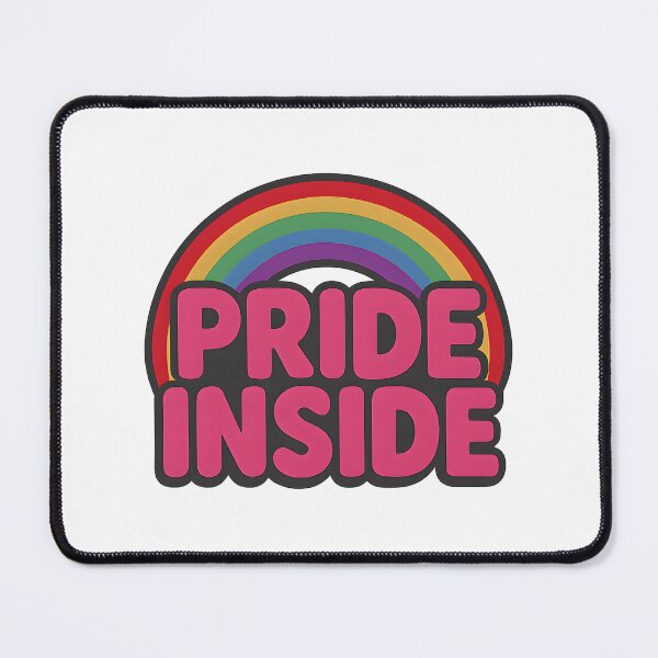 Item preview, Pride Inside – Rainbow Bold Text Art designed and sold by Haus Of Sin.