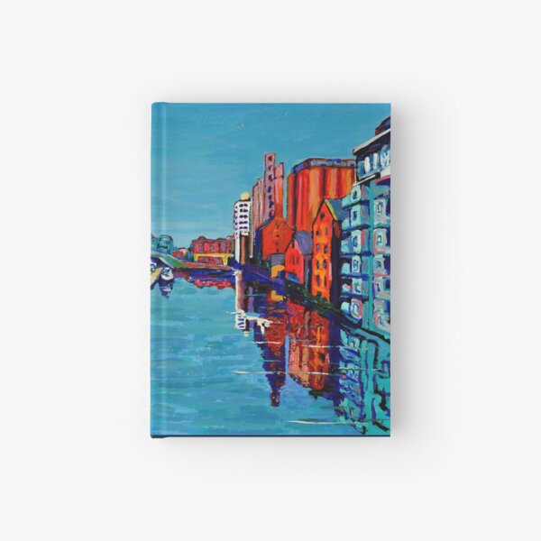 Grand Canal Dock, Dublin, Ireland Hardcover Journal