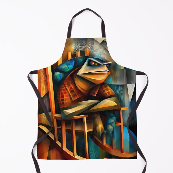 Item preview, Charming Turtle – Cubist Curmudgeon in a Rocking Chair designed and sold by Moisky Art.