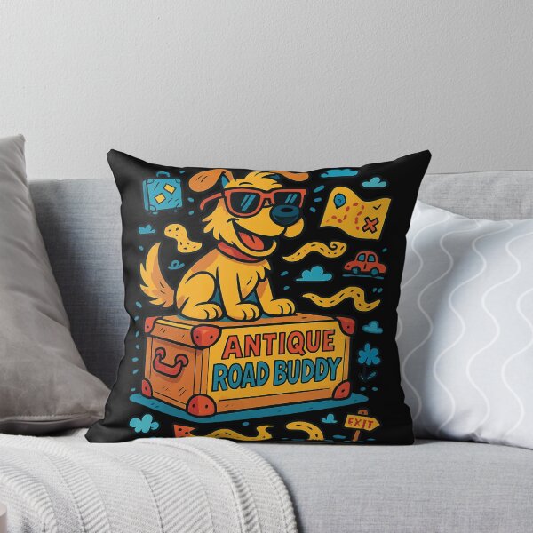 Item preview, Antiquing Road Buddy Hund Abenteuer designed and sold by LuminOrb.