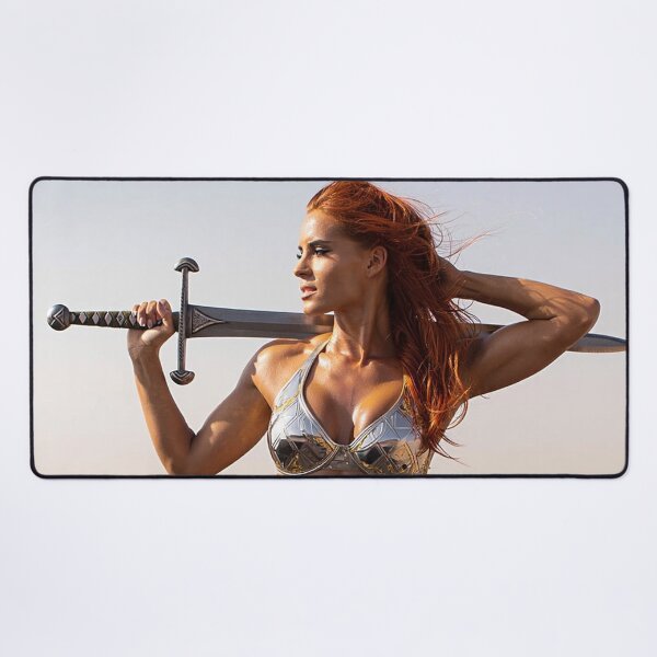 Item preview, Medieval Fantasy Swords woman warrior classic elegant fantasy illustration art designed and sold by Vintage Designs +.