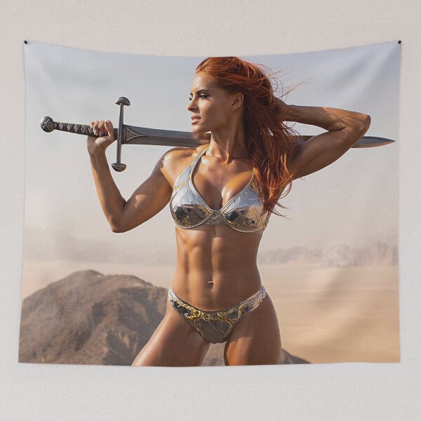 Item preview, Medieval Fantasy Swords woman warrior classic elegant fantasy illustration art designed and sold by Vintage Designs +.