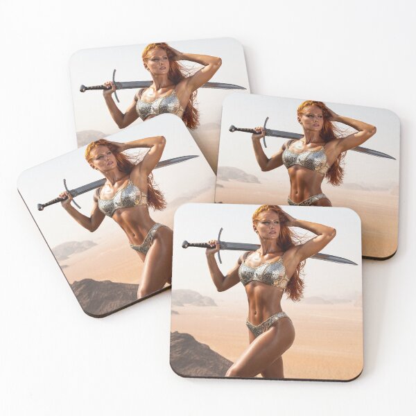 Item preview, Medieval Fantasy Swords woman warrior classic elegant fantasy illustration art designed and sold by Vintage Designs +.