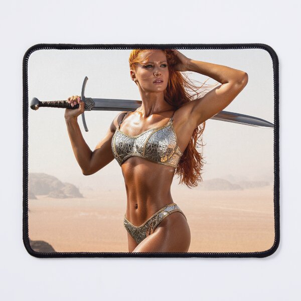 Item preview, Medieval Fantasy Swords woman warrior classic elegant fantasy illustration art designed and sold by Vintage Designs +.