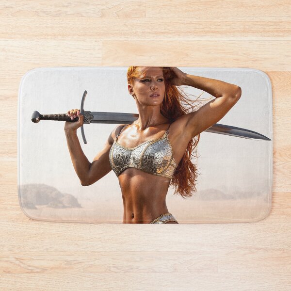 Item preview, Medieval Fantasy Swords woman warrior classic elegant fantasy illustration art designed and sold by Vintage Designs +.