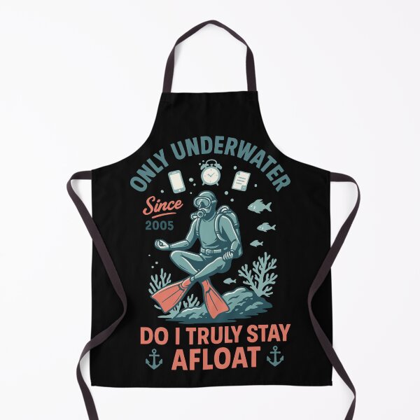 Item preview, Only Underwater Do I Truly Stay Afloat Taucher designed and sold by LuminOrb.