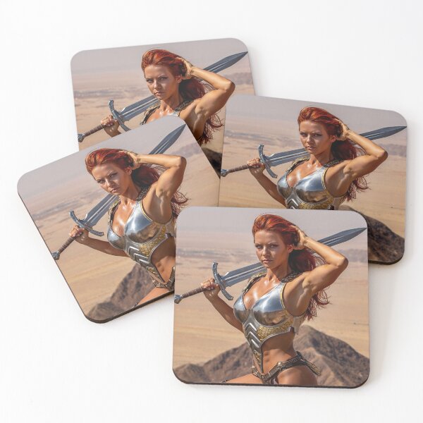 Item preview, Medieval Fantasy Swords woman warrior classic elegant fantasy illustration art designed and sold by Vintage Designs +.