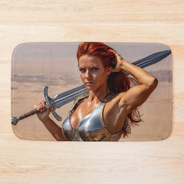 Item preview, Medieval Fantasy Swords woman warrior classic elegant fantasy illustration art designed and sold by Vintage Designs +.