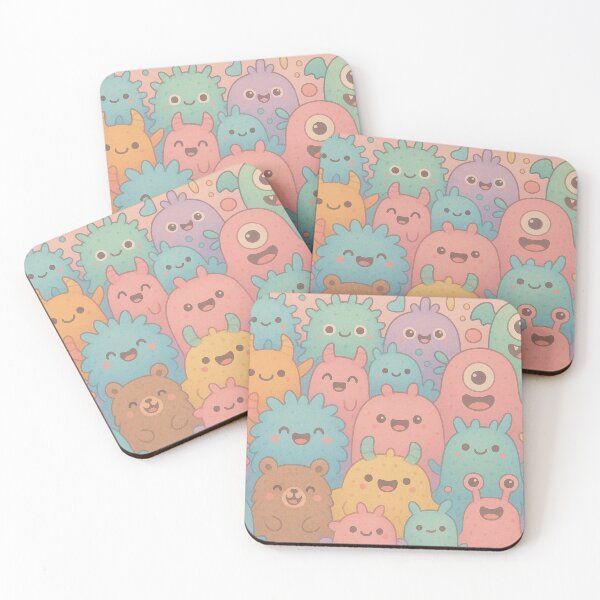 Item preview, Monster Mingle: Pastel Party Edition designed and sold by Design Delinquent.