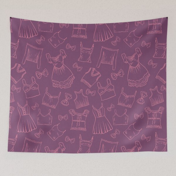 Item preview, Coquette clothes, bows and pink aesthetic pattern designed and sold by Deepness2023.