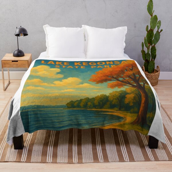 Item preview, Lake Kegonsa State Park Autumn Shoreline designed and sold by Aryabek.