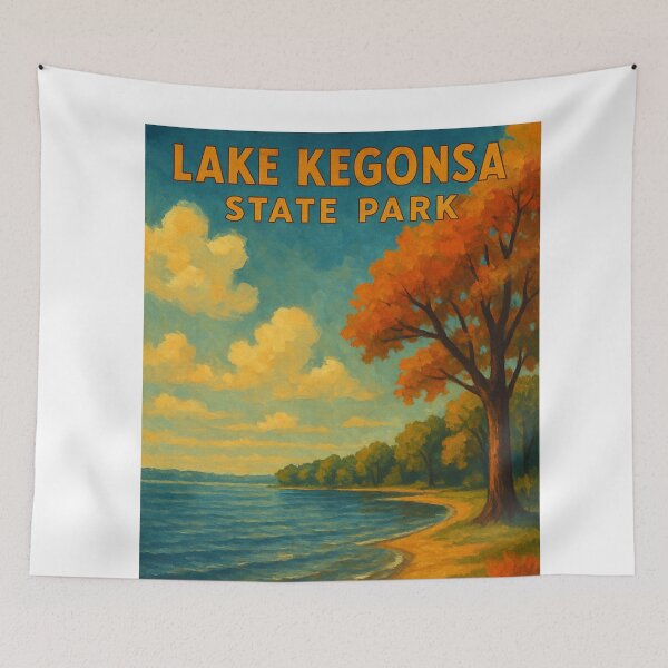 Item preview, Lake Kegonsa State Park Autumn Shoreline designed and sold by Aryabek.