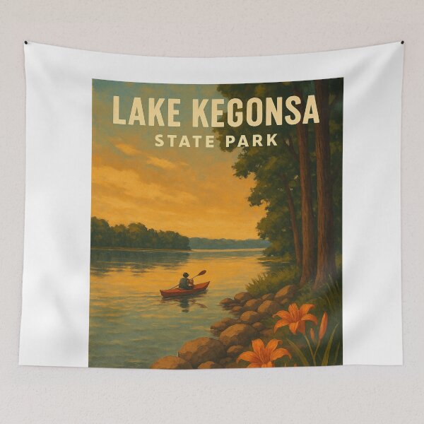 Item preview, Lake Kegonsa Sunset Paddle Scene designed and sold by Aryabek.