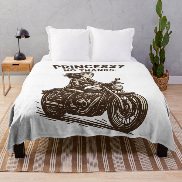 Item preview, Princess? No Thanks Motorcyclist designed and sold by LuminOrb.