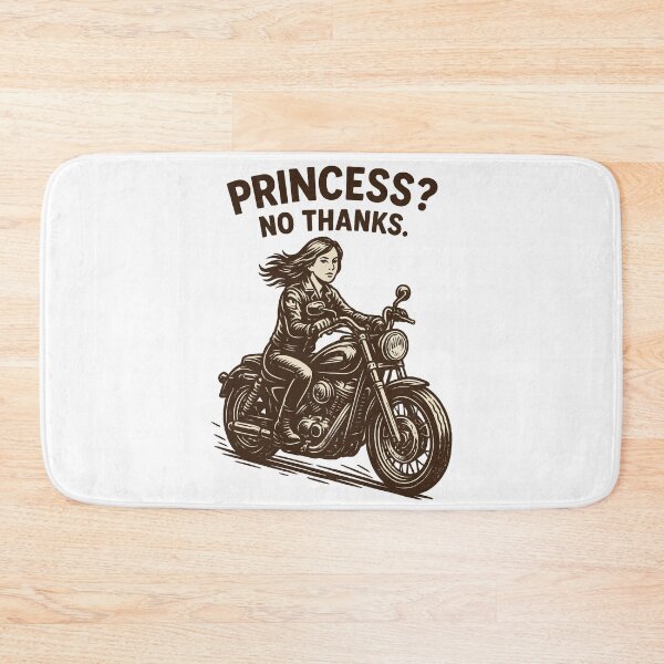 Item preview, Princess? No Thanks Motorcyclist designed and sold by LuminOrb.
