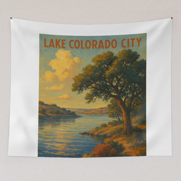 Item preview, Lake Colorado City Evening Reflections designed and sold by Aryabek.