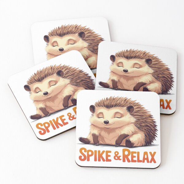 Item preview,  "Hedgehog Zen Zone: Sleepy hedgehog Relaxing - Spike and relax  Design" designed and sold by Frame of Mind .