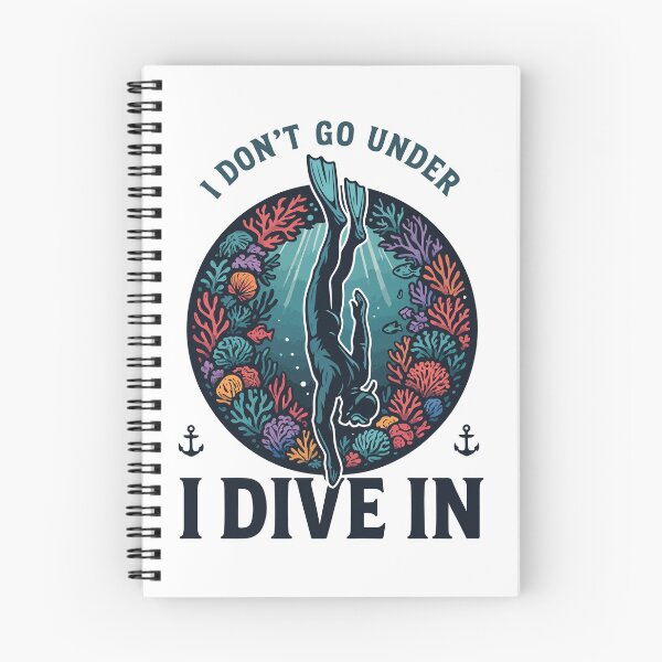 Item preview, I Don't Go Under I Dive In Diver Apnea Diver designed and sold by LuminOrb.