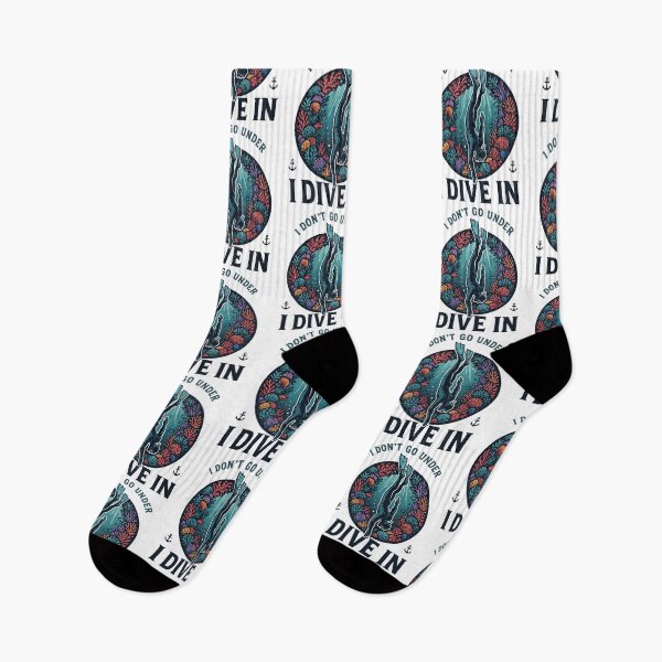 Item preview, I Don't Go Under I Dive In Diver Apnea Diver designed and sold by LuminOrb.