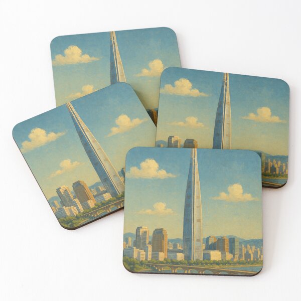 Item preview, Lotte World Tower Seoul Han River View designed and sold by Aryabek.