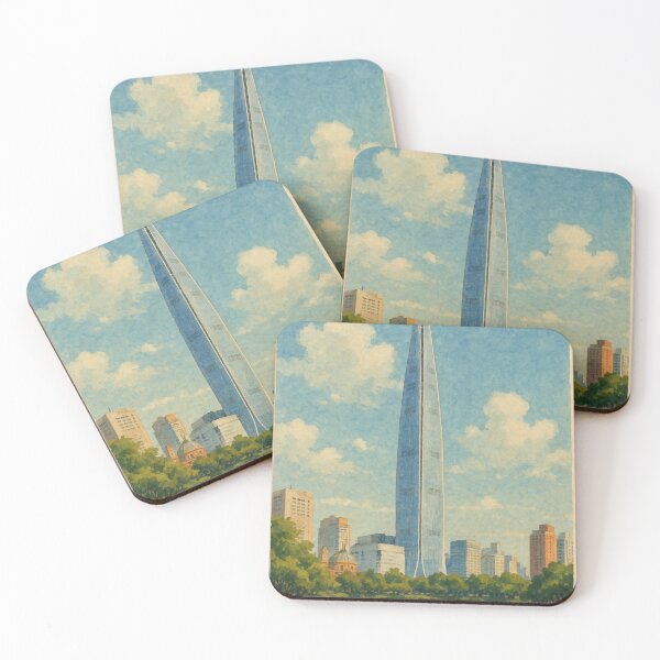 Item preview, Lotte Tower Seoul Reflected in City Lake designed and sold by Aryabek.