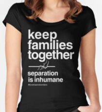 Keep Families Together T-Shirt Women's Fitted Scoop T-Shirt