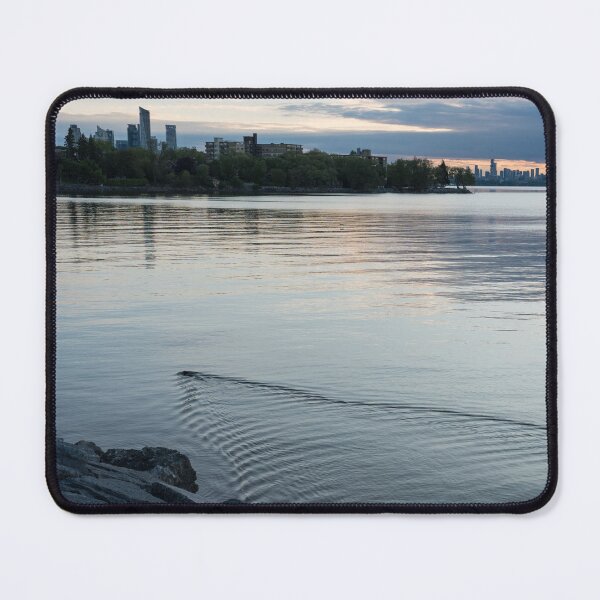 Item preview, Toronto Wildlife Serendipity - Morning Skyline and a Swimming Beaver designed and sold by Georgia Mizuleva.