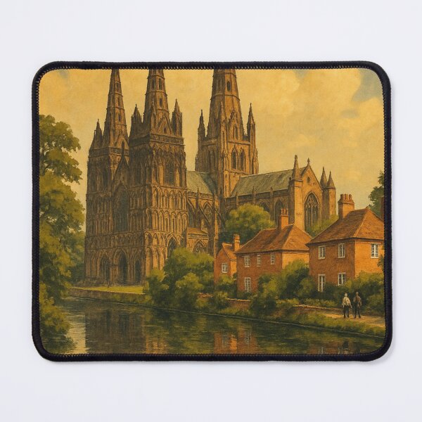 Item preview, Lichfield Cathedral and Staffordshire Canal Scene designed and sold by Aryabek.