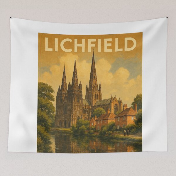 Item preview, Lichfield Cathedral and Staffordshire Canal Scene designed and sold by Aryabek.