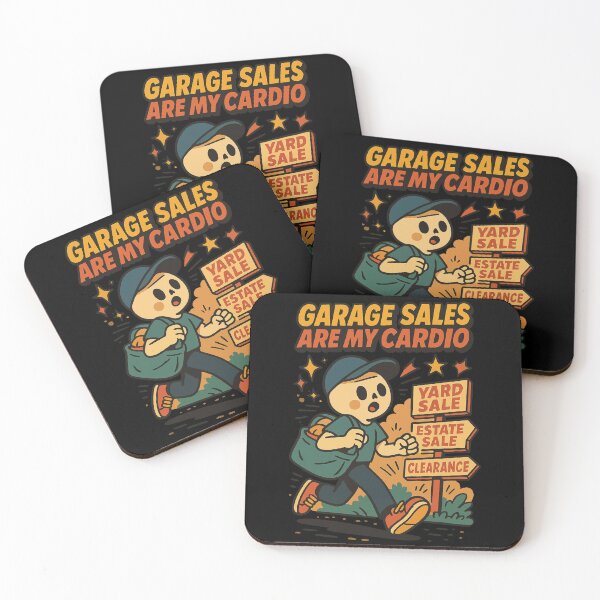 Item preview, Garage Sales Are My Cardio Flea Market Antiques designed and sold by LuminOrb.