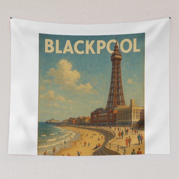 Item preview, Blackpool Tower and Beachfront Promenade designed and sold by Aryabek.