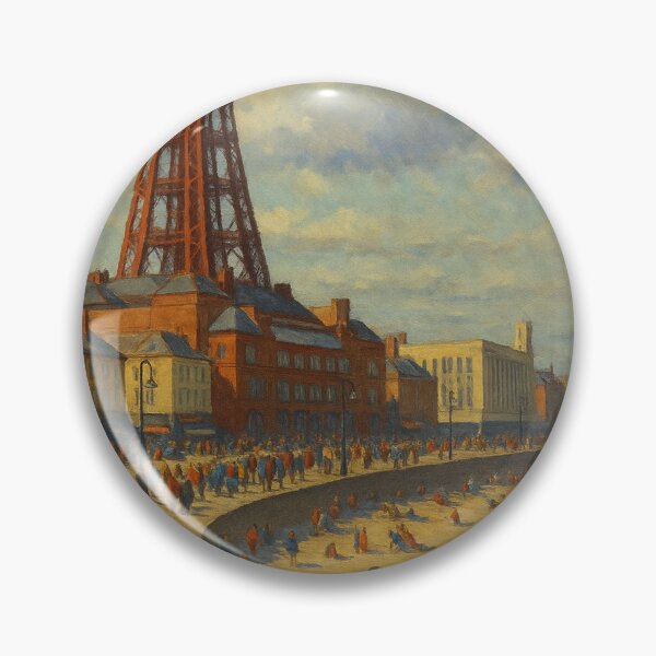 Item preview, Classic Blackpool Beach and Tower View designed and sold by Aryabek.