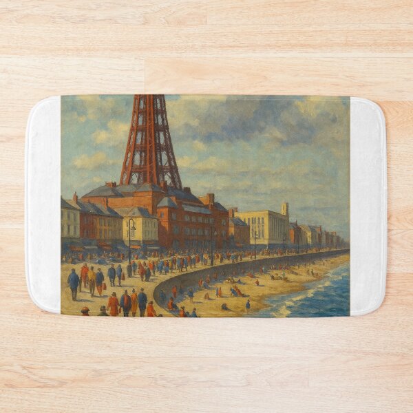 Item preview, Classic Blackpool Beach and Tower View designed and sold by Aryabek.