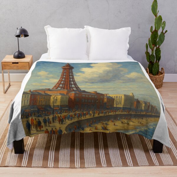 Item preview, Classic Blackpool Beach and Tower View designed and sold by Aryabek.